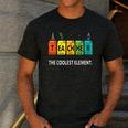 Teacher The Coolest Element Chemistry Periodic Table Science Men's Casual T-Shirt Dark Grey