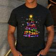 Teacher Crayon Christmas Tree Lights Student School Xmas Men's Casual T-Shirt Dark Grey Teacher Crayon Christmas Tree Lights Student School Xmas Men's Casual T-Shirt Dark Grey