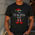The Teacher Elf Christmas Family Matching Group Xmas Men's Casual T-Shirt Dark Grey The Teacher Elf Christmas Family Matching Group Xmas Men's Casual T-Shirt Dark Grey