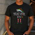 The Teacher Elf Shirt Matching Family Christmas Elf Men Women Kids Men's Casual T-Shirt Dark Grey The Teacher Elf Shirt Matching Family Christmas Elf Men Women Kids Men's Casual T-Shirt Dark Grey