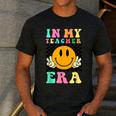 In My Teacher Era Retro Back To School Teacher Student Men's Casual T-Shirt Dark Grey In My Teacher Era Retro Back To School Teacher Student Men's Casual T-Shirt Dark Grey