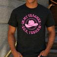 In My Teacher Era Yeehaw Pink Teacher Western Cowgirl Men's Casual T-Shirt Dark Grey In My Teacher Era Yeehaw Pink Teacher Western Cowgirl Men's Casual T-Shirt Dark Grey