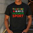 Teacher Is My Favorite Sport Teacher Teaching Lover Men's Casual T-Shirt Dark Grey Teacher Is My Favorite Sport Teacher Teaching Lover Men's Casual T-Shirt Dark Grey