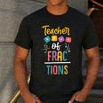 Teacher Of Fractions For Math Teacher Men's Casual T-Shirt Dark Grey