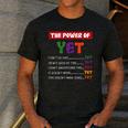 Teacher Growth Mindset Power Of Yet Men's Casual T-Shirt Dark Grey Teacher Growth Mindset Power Of Yet Men's Casual T-Shirt Dark Grey