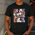 Teacher Halloween In My Spooky Teacher Era Retro Groovy Men's Casual T-Shirt Dark Grey Teacher Halloween In My Spooky Teacher Era Retro Groovy Men's Casual T-Shirt Dark Grey