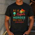 Teacher Not All Superheroes Wear Capes Teacher Squad Men's Casual T-Shirt Dark Grey Teacher Not All Superheroes Wear Capes Teacher Squad Men's Casual T-Shirt Dark Grey