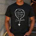 This Teacher Prays For Her Students Catholic Rosary Men's Casual T-Shirt Dark Grey This Teacher Prays For Her Students Catholic Rosary Men's Casual T-Shirt Dark Grey