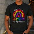 Teacher You Are a Rainbow Of Possibilities Funny Men's Casual T-Shirt Dark Grey