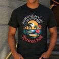 Teacher Retirement Shirts 2026 Goodbye Lesson Hello Freedom Men's Casual T-Shirt Dark Grey