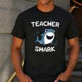 Teacher Shark Teaching Back To School Kindergarten Men's Casual T-Shirt Dark Grey