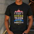Teacher Tiny Human Tamer This My Circus These Are My Monkeys Men's Casual T-Shirt Dark Grey Teacher Tiny Human Tamer This My Circus These Are My Monkeys Men's Casual T-Shirt Dark Grey