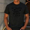 Teacher Witch Halloween My Broom Broke So Now I Teach For Men Women Men's Casual T-Shirt Dark Grey