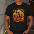 All Teachers Love Brains Teachers Halloween Teacher Men's Casual T-Shirt Dark Grey All Teachers Love Brains Teachers Halloween Teacher Men's Casual T-Shirt Dark Grey