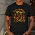 All Teachers Love Brains School Halloween Costume Men's Casual T-Shirt Dark Grey