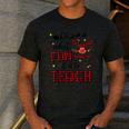 Teachers Oh What Fun It Is To Teach Cute Red Plaid Reindeer Men's Casual T-Shirt Dark Grey Teachers Oh What Fun It Is To Teach Cute Red Plaid Reindeer Men's Casual T-Shirt Dark Grey
