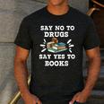 Teachers Red Ribbon Week Say No To Drugs Say Yes To Books Men's Casual T-Shirt Dark Grey Teachers Red Ribbon Week Say No To Drugs Say Yes To Books Men's Casual T-Shirt Dark Grey