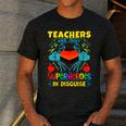 Teachers Are Superheroes – Fun Appreciation Men's Casual T-Shirt Dark Grey
