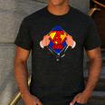 Teachers Are Superheroes 4th Grade Super Teacher Staff Men Women Men's Casual T-Shirt Dark Grey