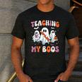 Teaching My Boos Teacher Cute Ghost Teacher Halloween Men's Casual T-Shirt Dark Grey Teaching My Boos Teacher Cute Ghost Teacher Halloween Men's Casual T-Shirt Dark Grey