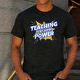 TEACHING IS MY SUPER POWER Teacher Appreciation Men's Casual T-Shirt Dark Grey TEACHING IS MY SUPER POWER Teacher Appreciation Men's Casual T-Shirt Dark Grey