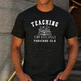 Teaching Tiny Disciples Christian Bible Verse Teacher Men's Casual T-Shirt Dark Grey Teaching Tiny Disciples Christian Bible Verse Teacher Men's Casual T-Shirt Dark Grey