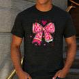 Teaching Is A Work Of Heart Pencil Bow Teacher Valentine Men's Casual T-Shirt Dark Grey