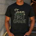 Team First Grade Camo 1st Grade Teacher Camouflage Men's Casual T-Shirt Dark Grey