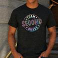Team Second Grade Teacher Student Back To School 2nd Grade Men's Casual T-Shirt Dark Grey Team Second Grade Teacher Student Back To School 2nd Grade Men's Casual T-Shirt Dark Grey