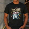 Team Sped Sped Teacher Special Education Teacher Team Men's Casual T-Shirt Dark Grey