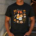 Team TK Crew Preppy Coquette Bow Pumpkin Fall TK Teacher Men's Casual T-Shirt Dark Grey Team TK Crew Preppy Coquette Bow Pumpkin Fall TK Teacher Men's Casual T-Shirt Dark Grey