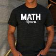 TeeArt Math Mathematics Queen Math Teacher Men's Casual T-Shirt Dark Grey