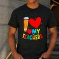 Teens Graduation I Heart My Teachers I Love My Teachers Men's Casual T-Shirt Dark Grey Teens Graduation I Heart My Teachers I Love My Teachers Men's Casual T-Shirt Dark Grey
