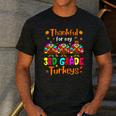 Thankful For My 3rd Grade Turkeys Thanksgiving Teacher Kids Men's Casual T-Shirt Dark Grey Thankful For My 3rd Grade Turkeys Thanksgiving Teacher Kids Men's Casual T-Shirt Dark Grey