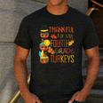 Thankful For My 4th Grade Turkey Thanksgiving Turkey Teacher Men's Casual T-Shirt Dark Grey Thankful For My 4th Grade Turkey Thanksgiving Turkey Teacher Men's Casual T-Shirt Dark Grey