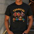 Thankful For My Preschool Turkeys Thanksgiving Teacher Fall Men's Casual T-Shirt Dark Grey Thankful For My Preschool Turkeys Thanksgiving Teacher Fall Men's Casual T-Shirt Dark Grey