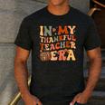 In My Thankful Teacher Era Cute Groovy Thanksgiving Teacher Men's Casual T-Shirt Dark Grey In My Thankful Teacher Era Cute Groovy Thanksgiving Teacher Men's Casual T-Shirt Dark Grey
