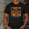Thanksgiving Teacher I Teach The Cutest Turkeys In The Flock Men's Casual T-Shirt Dark Grey Thanksgiving Teacher I Teach The Cutest Turkeys In The Flock Men's Casual T-Shirt Dark Grey