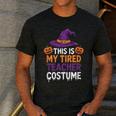This Is My Tired Teacher Costume Halloween Premium Tri-Blend Men's Casual T-Shirt Dark Grey This Is My Tired Teacher Costume Halloween Premium Tri-Blend Men's Casual T-Shirt Dark Grey