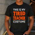 This Is My Tired Teacher Costume Quick Easy Lazy Halloween For Men Women Men's Casual T-Shirt Dark Grey This Is My Tired Teacher Costume Quick Easy Lazy Halloween For Men Women Men's Casual T-Shirt Dark Grey