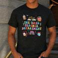 The Tired Teachers Department Retro Groovy Back To School Men's Casual T-Shirt Dark Grey The Tired Teachers Department Retro Groovy Back To School Men's Casual T-Shirt Dark Grey