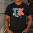 TK Vibes Back To School Teachers Students TK Team Men's Casual T-Shirt Dark Grey