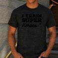 I Train Superheroes For Teacher Coach Men Women Men's Casual T-Shirt Dark Grey I Train Superheroes For Teacher Coach Men Women Men's Casual T-Shirt Dark Grey