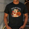 Trick Or Teach Retro Halloween Teacher Women Men Costume Men's Casual T-Shirt Dark Grey Trick Or Teach Retro Halloween Teacher Women Men Costume Men's Casual T-Shirt Dark Grey