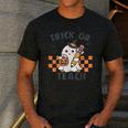 Trick Or Teach Teacher Men's Casual T-Shirt Dark Grey Trick Or Teach Teacher Men's Casual T-Shirt Dark Grey