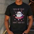 Trick Or Treat Point Your Feet Halloween Ghost Dance Teacher Men's Casual T-Shirt Dark Grey Trick Or Treat Point Your Feet Halloween Ghost Dance Teacher Men's Casual T-Shirt Dark Grey