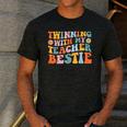 Twinning With My Teacher Bestie Twin Day Matching For Men Women Kids Men's Casual T-Shirt Dark Grey