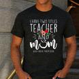 I Have Two Titles Teacher And Mom And I Rock Them Both Men's Casual T-Shirt Dark Grey I Have Two Titles Teacher And Mom And I Rock Them Both Men's Casual T-Shirt Dark Grey