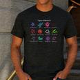 Types Of Bacteria Microbiologist Biology Science Teacher Men's Casual T-Shirt Dark Grey