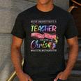 Never Underestimate A Teacher Does All Things Through Christ For Men Women Men's Casual T-Shirt Dark Grey Never Underestimate A Teacher Does All Things Through Christ For Men Women Men's Casual T-Shirt Dark Grey